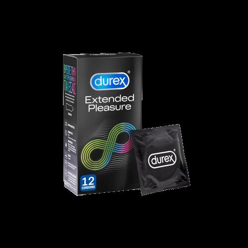 Προφυλακτικά Με Επιβραδυντικό Τζέλ Extended Pleasure Durex 12 τεμάχια