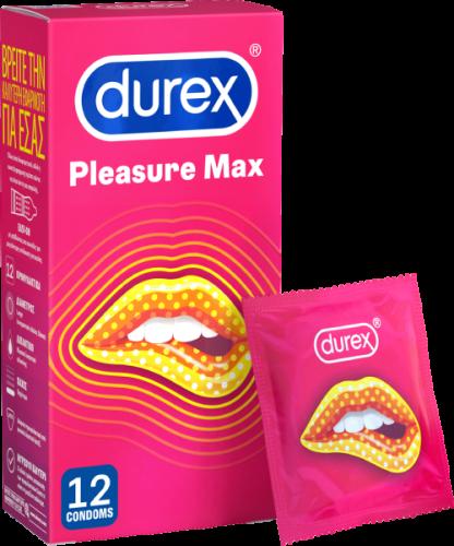 Προφυλακτικά Με Ραβδώσεις Και Κουκκίδες Pleasuremax Durex 12 τεμάχια
