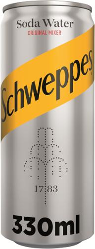 Soda Water Κουτί Schweppes (330 ml)