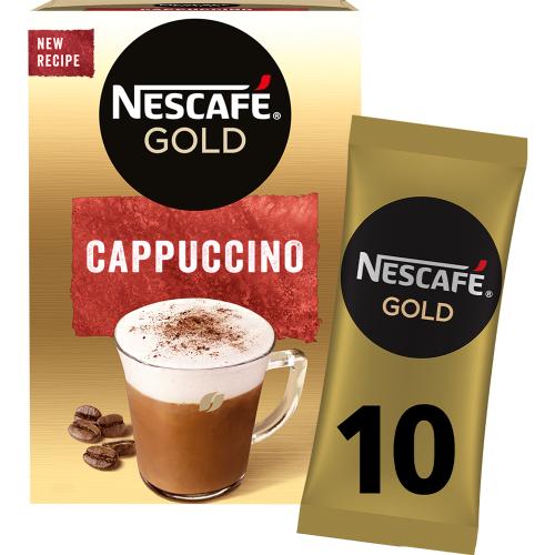 Στιγμιαίος Καφές Cappuccino σε φακελάκια Nescafe Gold (10 τεμ)