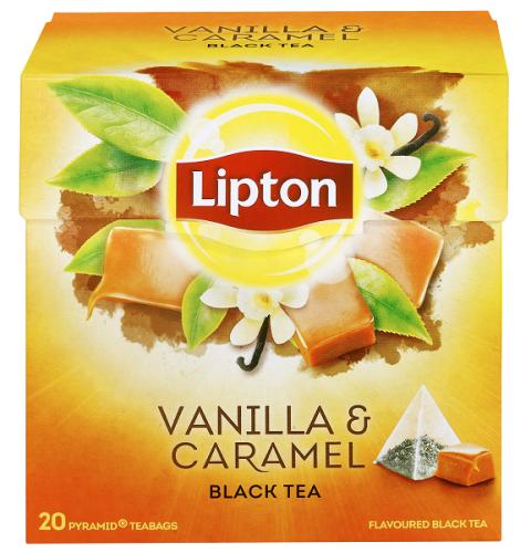 Τσάι Μαύρο Βανίλια Καραμέλα Lipton (20 πυραμίδες x 1,7 g)