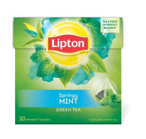 Τσάι Πράσινο Μέντα Lipton (20 πυραμίδες x 1,6 g)