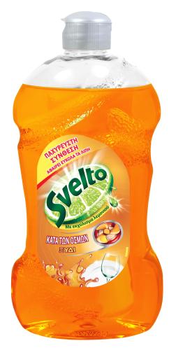 Υγρό Πιάτων Ενεργό Gel Άρωμα Ξύδι Svelto (500 ml)