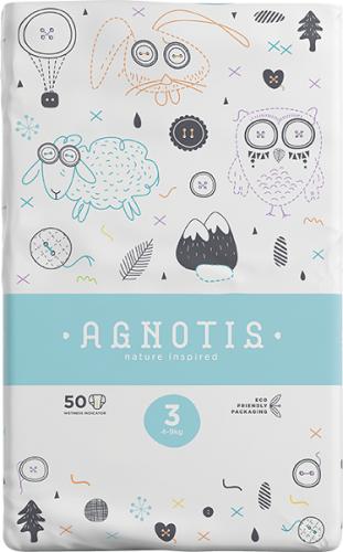 Βρεφικές Πάνες Νο3 (4-9kg) Agnotis (50τεμ)