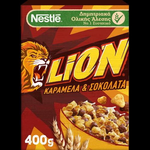 Δημητριακά με Καραμέλα & Σοκολάτα Lion Nestle (400g)
