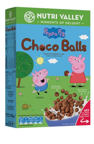 Δημητριακά Peppa Pig Choco Balls Nutri Valley (375g)