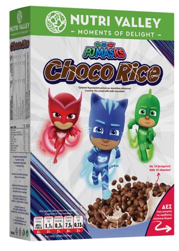 Δημητριακά PJ Masks Choco Rice Nutri Valley (375g)
