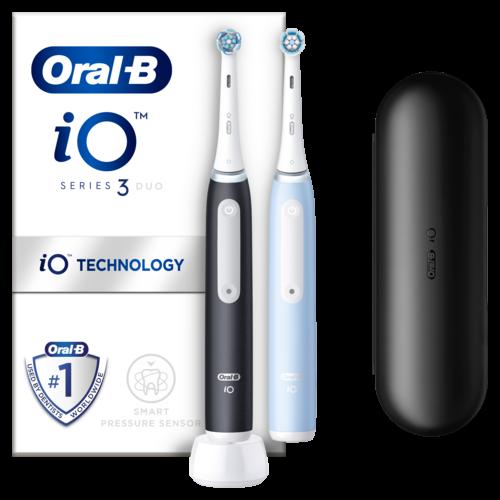Ηλεκτρική Οδοντόβουρτσα iO3 Magnetic Black Blue Oral-B (2 τεμ)