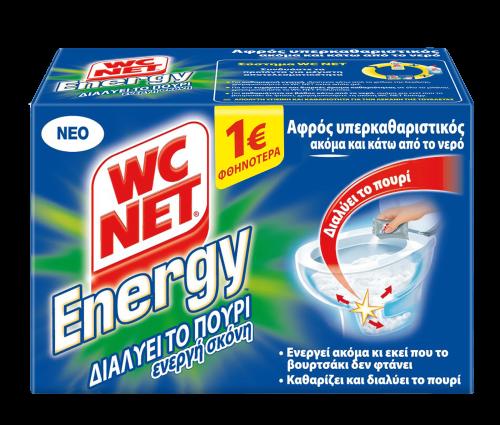 Καθαριστικό Λεκάνης Σκόνη Energy Powder WC Net (6x60 g) -1