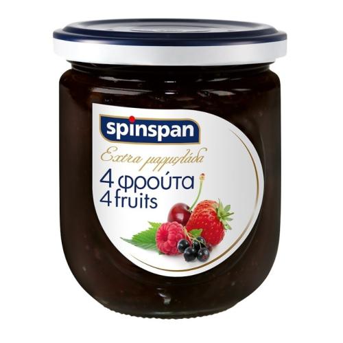 Μαρμελάδα 4 φρούτα, Spin Span (380g)
