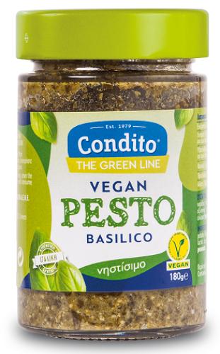 Σάλτσα Pesto Basilico Vegan Condito (180g)