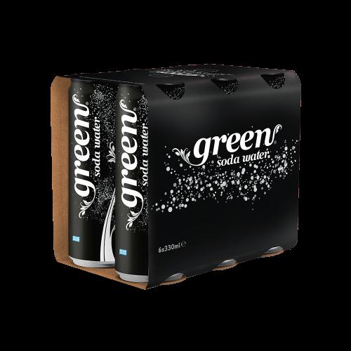 Σόδα κουτί Green (6x330 ml)