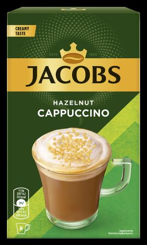 Στιγμιαίος καφές Cappuccino Φουντούκι Jacobs (8 τεμ)