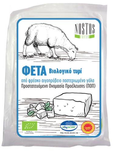 Τυρί Φέτα Π.Ο.Π. Βιολογική Nostos Fresh (200 g)