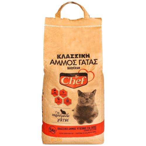 Άμμος Υγιεινής για Γάτες Le Chef (5 Kg)