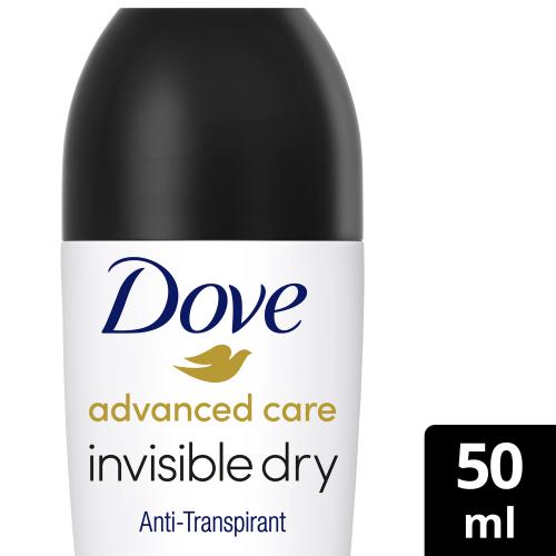 Αποσμητικό Roll On Advanced Invisible Dove (2x50 ml) 1+1 δώρο