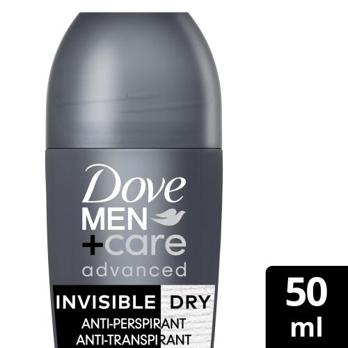Αποσμητικό Roll On Advanced Invisible Dry Dove Men (2x50 ml) 1+1 δώρο