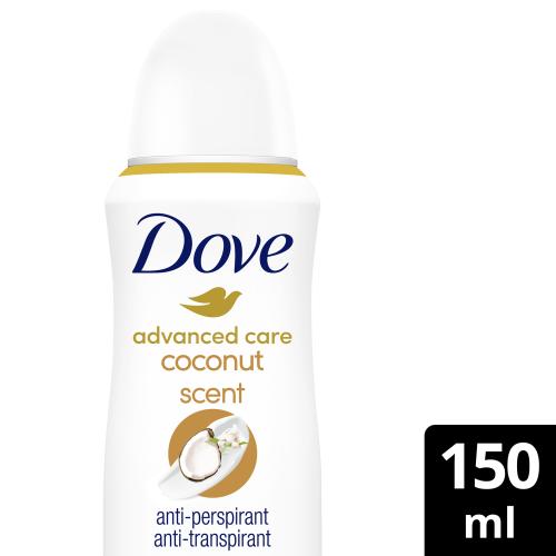 Αποσμητικό Spray Advanced Coconut Dove (150 ml) 1+1 Δώρο