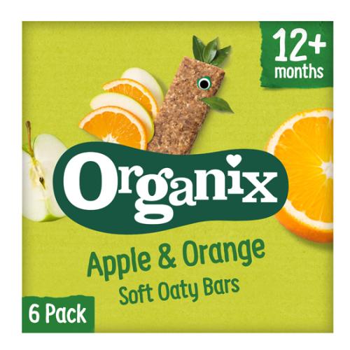 Βιολογικες Μπάρες Βρώμης με Μήλο & Πορτοκάλι Organix (6x23g)