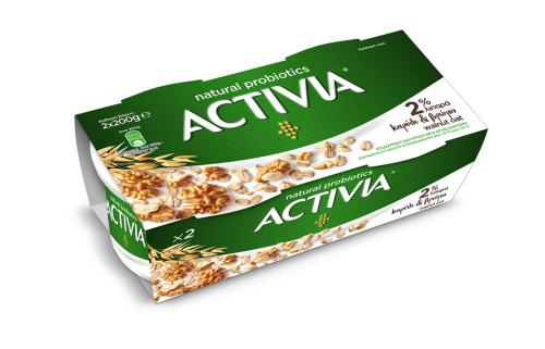 Επιδόρπιο Γιαουρτιού με Καρύδι και Βρώμη Activia (2x200 g)