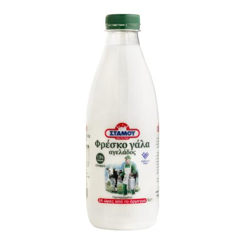 Γάλα Φρέσκο Ελαφρύ 1.5% λιπαρά Στάμου (1 lt)