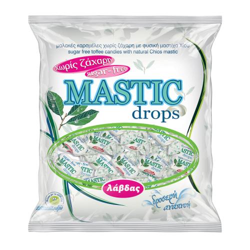 Καραμέλες Mastic Drops Χωρίς Ζάχαρη (150g)