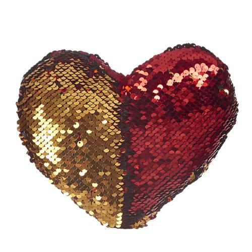 Καρδιά Κόκκινο-Χρυσό με πούλιες 20cm (1τεμ)