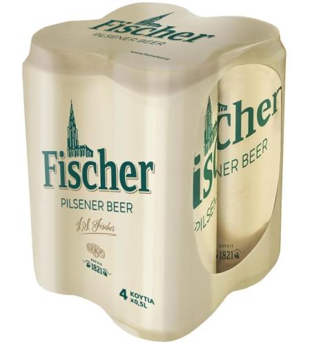 Μπύρα Pilsner Κουτί Fischer (4x500 ml)