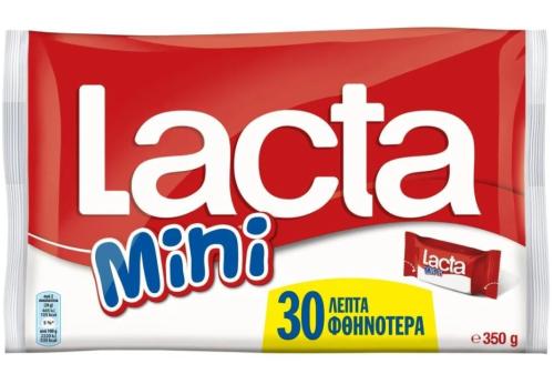Σοκολατίνια Γάλακτος Mini Lacta (350g) -0,30€