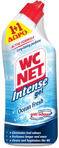 Υγρό Καθαριστικό Λεκάνης Profumoso Ocean WC Net (2x750 ml) 1+1 Δώρο