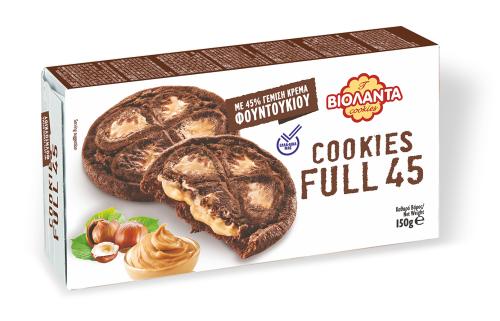 Μπισκότα Cookies Full 45 Φουντούκι Βιολάντα (150 g)
