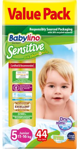 Πάνες Babylino Sensitive Value Pack No 5 (11-16 Kg) (44 τεμ)