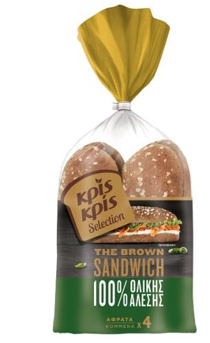 Ψωμί Ολικής Άλεσης για Σάντουιτς Selection Κρις Κρις (320g)