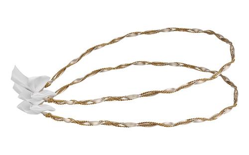 Στέφανα γάμου δίχρωμα από ασήμι 925 - Ioannis Collection - D291DIX