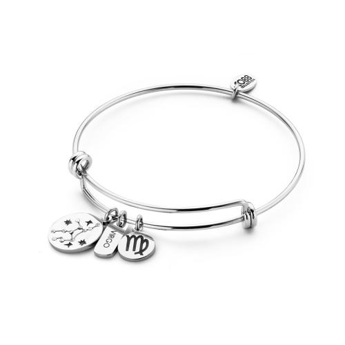 Steel Bracelet with zodiac Virgo 