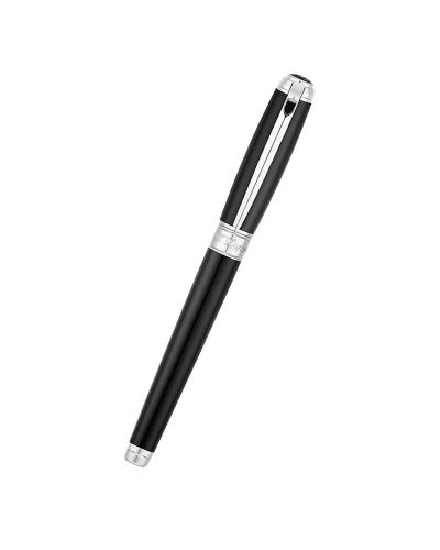 S.T Dupont μαύρη Πένα Fountain Pen Large Lacquer & Palladium 410100L
