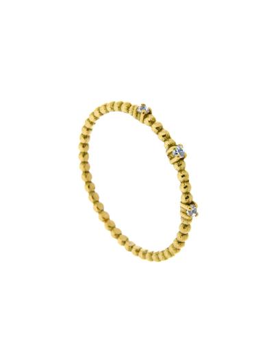 Δαχτυλίδι χρυσό Κ14 με ζιργκόν