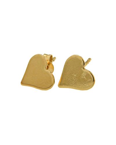 Σκουλαρίκια καρδιές κίτρινα χρυσά Κ14
