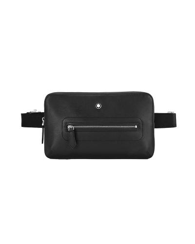 Montblanc Meisterstuck Selection Soft μαύρη δερμάτινη Τσάντα chest bag 130046