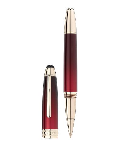 Montblanc Meisterstuck Calligraphy Solitaire Burgundy Lacquer Στυλό Μαρκαδόρος-Rollerball 125339