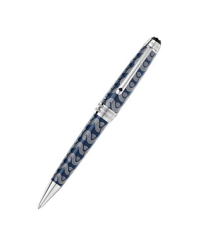 Montblanc Meisterstuck Around the World in 80 Days Solitaire Midsize μπλε Στυλό Διαρκείας Ballpoint Pen 126355