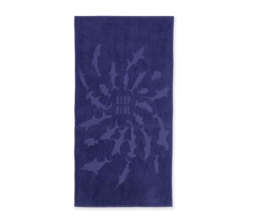 Πετσέτα θαλάσσης (80x160) Nef-Nef Shark Style Blue