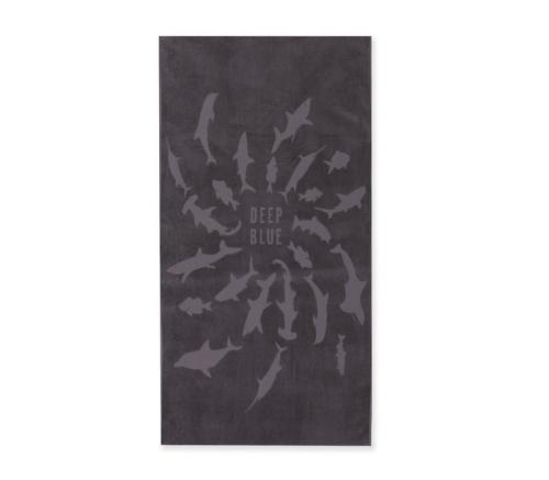Πετσέτα θαλάσσης (80x160) Nef-Nef Shark Style Grey