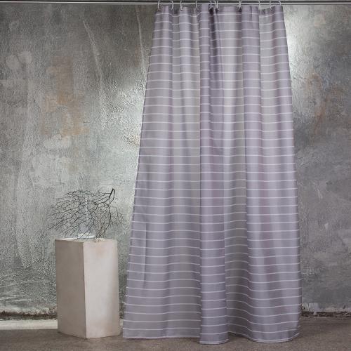 Κουρτινα μπανιου (180x200) stripe grey, melinen