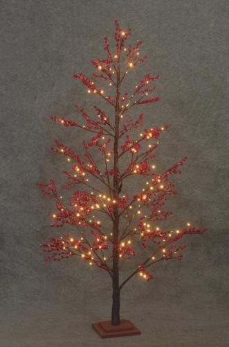 Led Φωτιζόμενο Χριστουγεννιάτικο Δέντρο Με 168Led Και Θερμό Φωτισμό 180(h)cm