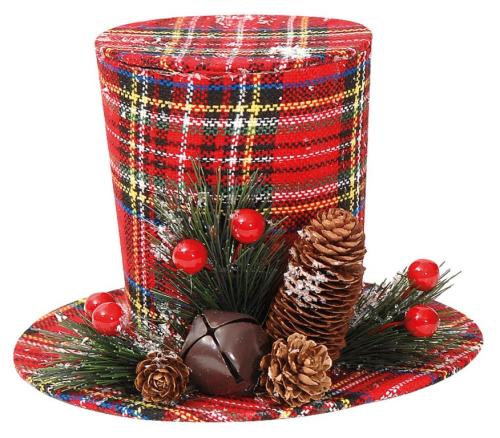 Πάνινο κρεμαστό χριστουγεννιάτικο στολίδι καπέλο (12x18x18) 67119316, KATOIKEIN DECO