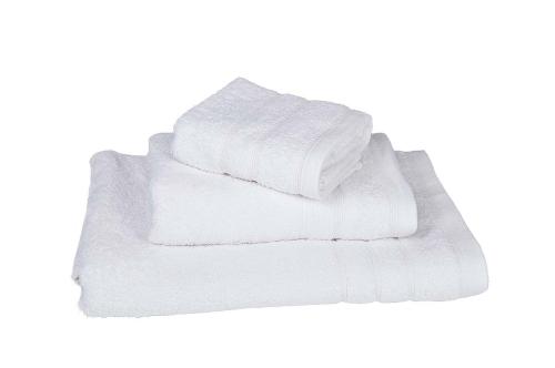 Πετσέτα ΚΟΜΒΟΣ Πεννιέ 500γρ/μ2 Λευκό Προσώπου (50x90)