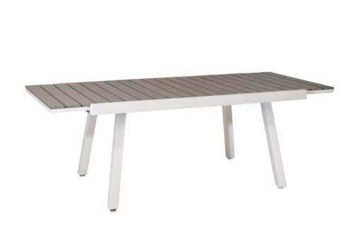 Επεκτεινόμενο Τραπέζι Pollywood Με Αλουμίνιο Σκελετό 160+50=210 x 100 x 76cm