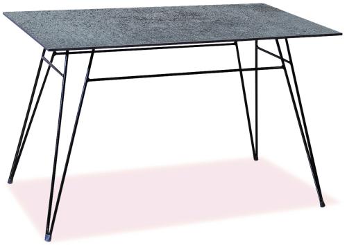 Παραλληλόγραμμο Μεταλλικό Τραπέζι Με Επιφάνεια Compact Hpl Γκρί 160 x 88 x 75(h)cm