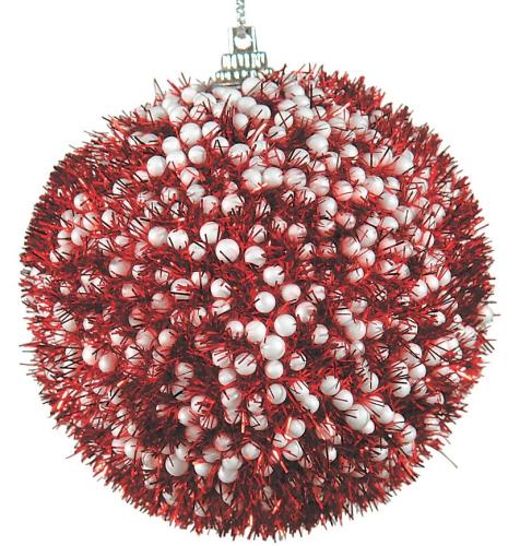 Πλαστική Χριστουγεννιάτικη Μπάλα 10cm Σετ 6 τεμ.